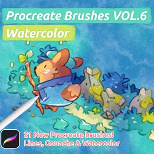 Procreate Brushes VOL.6 | Watercolor