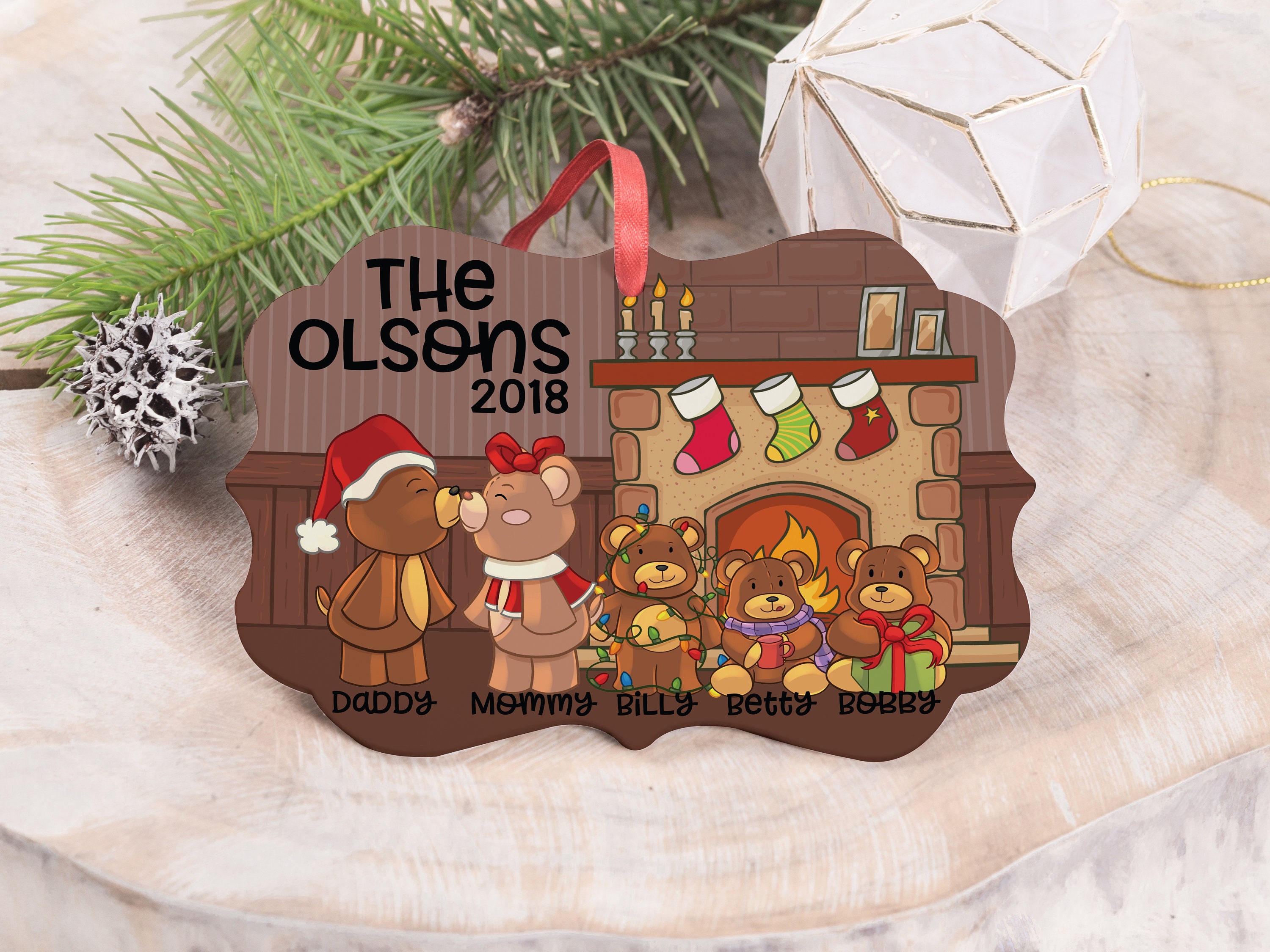 personalized christmas bears