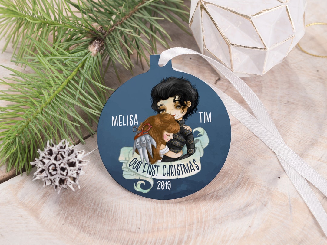 Edward Scissorhands Personalized Christmas Couples Ornament - Etsy