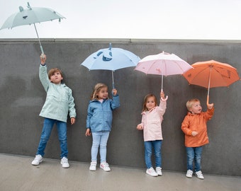 Umbrella with animal face for kindergarten, kindergarten child, kindergarten