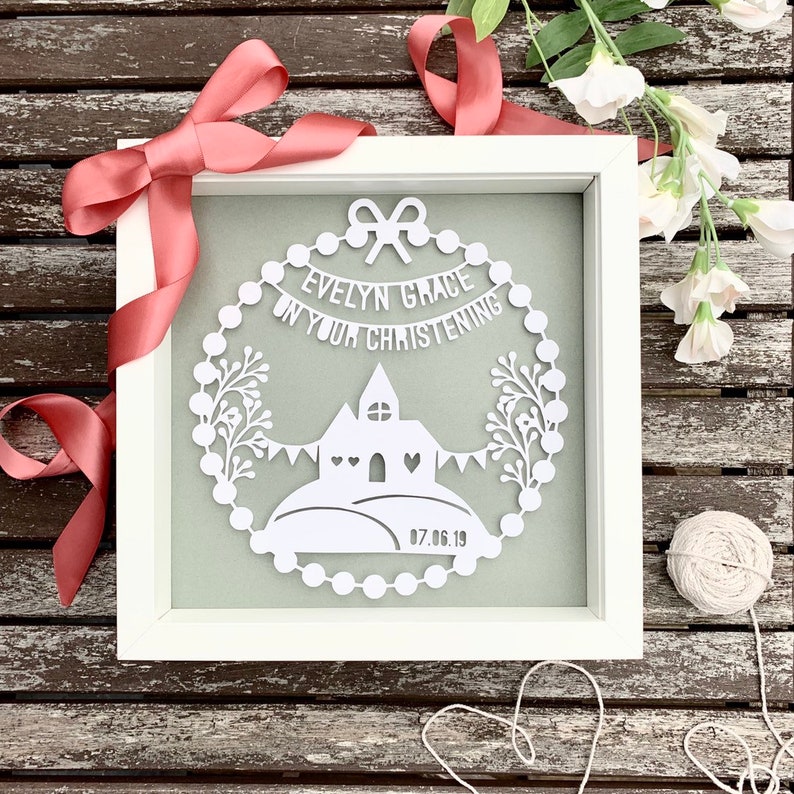 Gift Favors Name /& Date Any Text Personalised Christening Baptism Robe,Garment