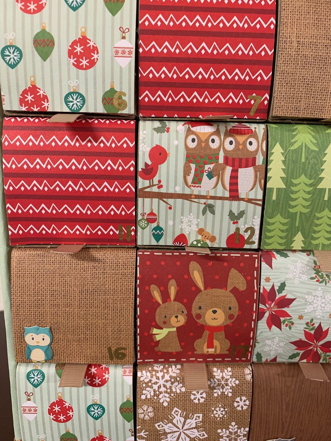 Woodland Animal Advent Calendar Etsy