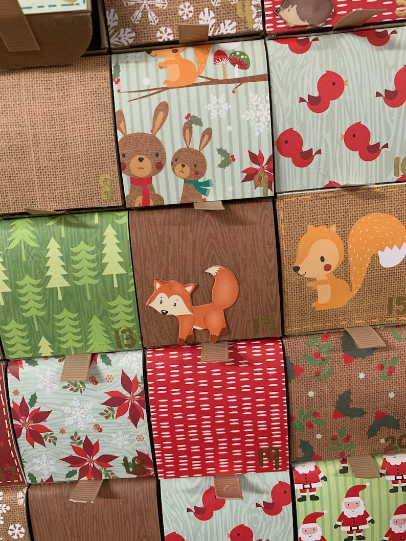 Woodland Animal Advent Calendar Etsy Woodland Animal Advent Calendar Etsy