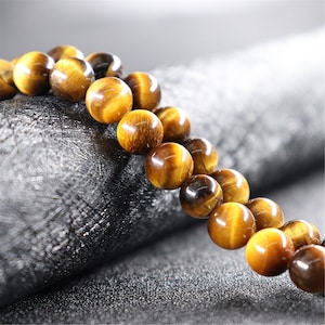 Tiger's eye Beads Round Smooth Matte Loose Beads Stone strands DIY 4mm 6mm 8mm 10mm 12mm 14mm Bead nova