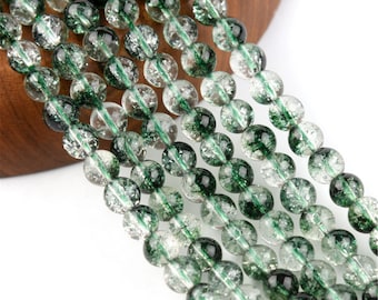 Natural AAAAA Green Phantom Quartz beads  Beads DIY charm strand of beads, 4mm~12mm Smooth Round Beads  Healing ，meditation