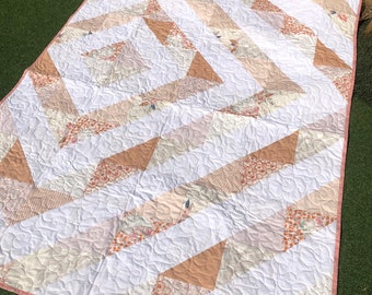 Handmade, Patchwork Quilt | Art Gallery Fabric Throw Quilt
