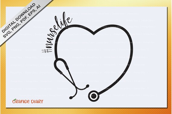 Nurselife Stethoscope Nurselife Hashtag Nurselife Nurse Etsy