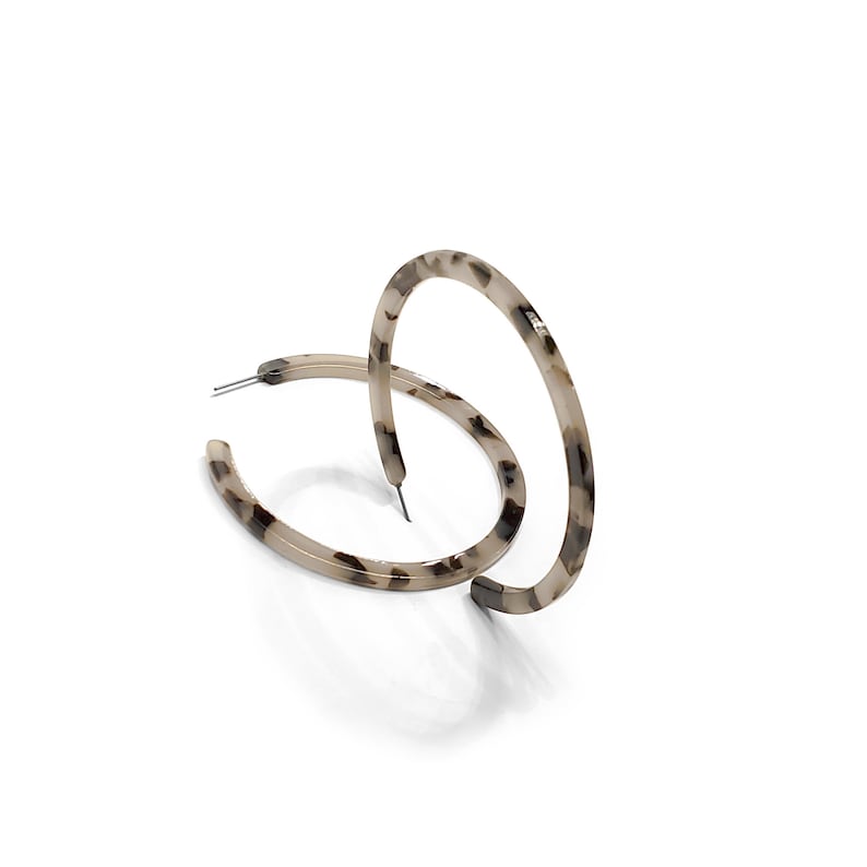 Minimalist Earrings Tortoiseshell Earrings Acetate Large Hoops Tortoise Shell Hoop Earrings Tortoise Shell Earrings Resin Earrings