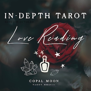 Leitura de Tarô de Amor Personalizada e Profunda | Leitura de Tarô Psíquica | Leitura de Amor Detalhada | Disponível no Mesmo Dia