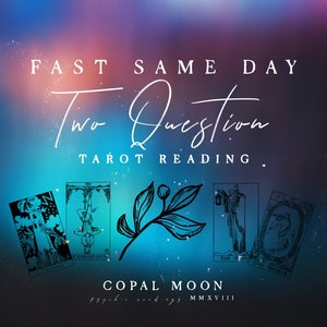 Schneller Notfall 2 Fragen Tarot SONDERANGEBOT - Begrenzt - Same Tag Avalible - Schnelle Antwort Tarot-Lesung - Same Hour