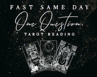 One Question In-depth Psychic Tarot Card Reading, Same Day Available, Love Reading, Career Reading, General Reading