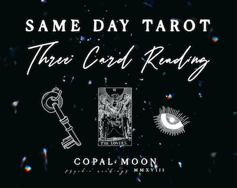 3 Card Tarot Reading - 1 Question - Love, Career, Spiritual, Psychic, Tarot Reading, Same Day Available