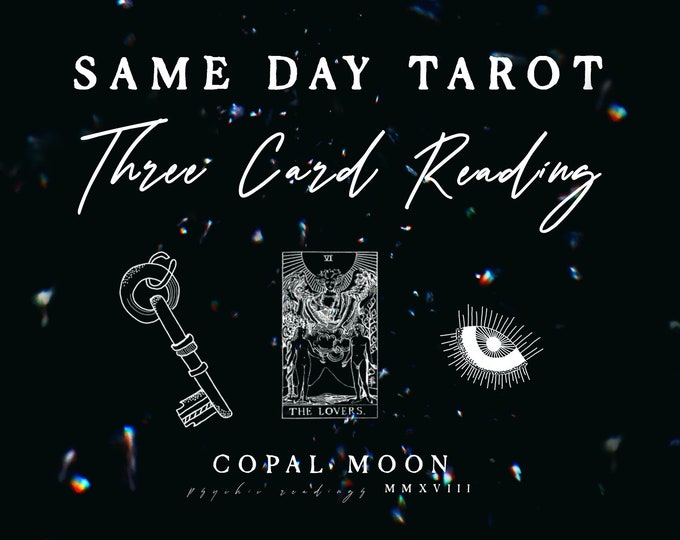 3 Card Tarot Reading - 1 Question - Love, Career, Spiritual, Psychic, Tarot Reading, Same Day Available