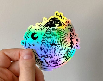 Holograficzne naklejki UFO