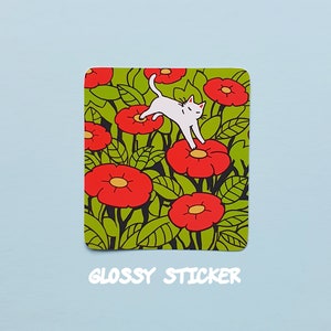 Jumping Cat sticker
