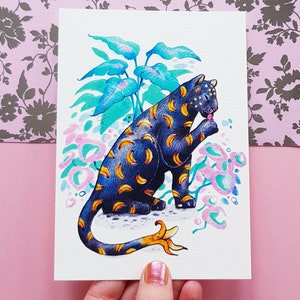 Mini imprimé Léopard Banane