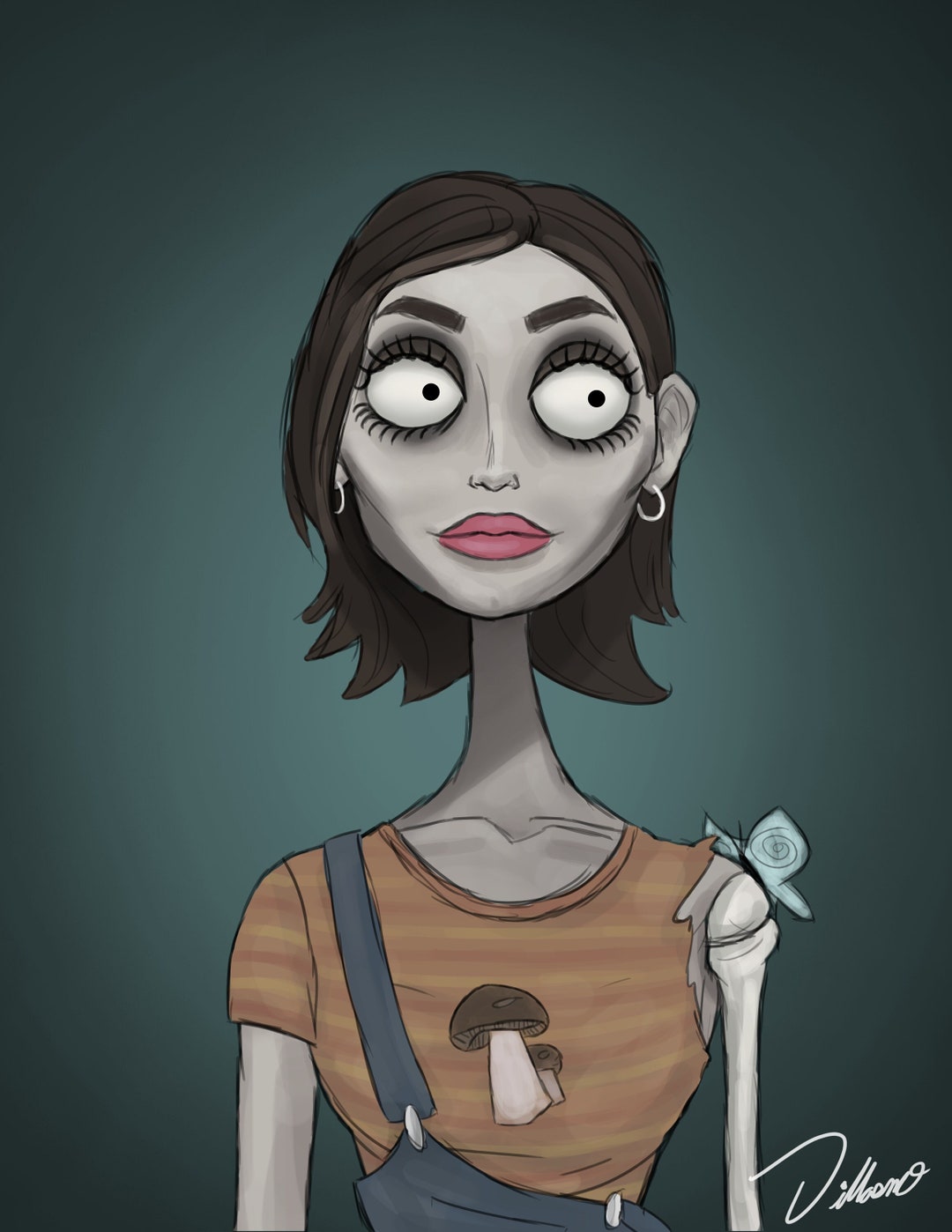Tim Burton Female Characters Sketches