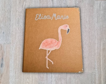 Folder "Animals" made of kraft paper with name customizable