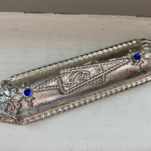 STAR OF DAVID Metal  Mezuzah Mezuza Case/ Judaica Jewish Gift