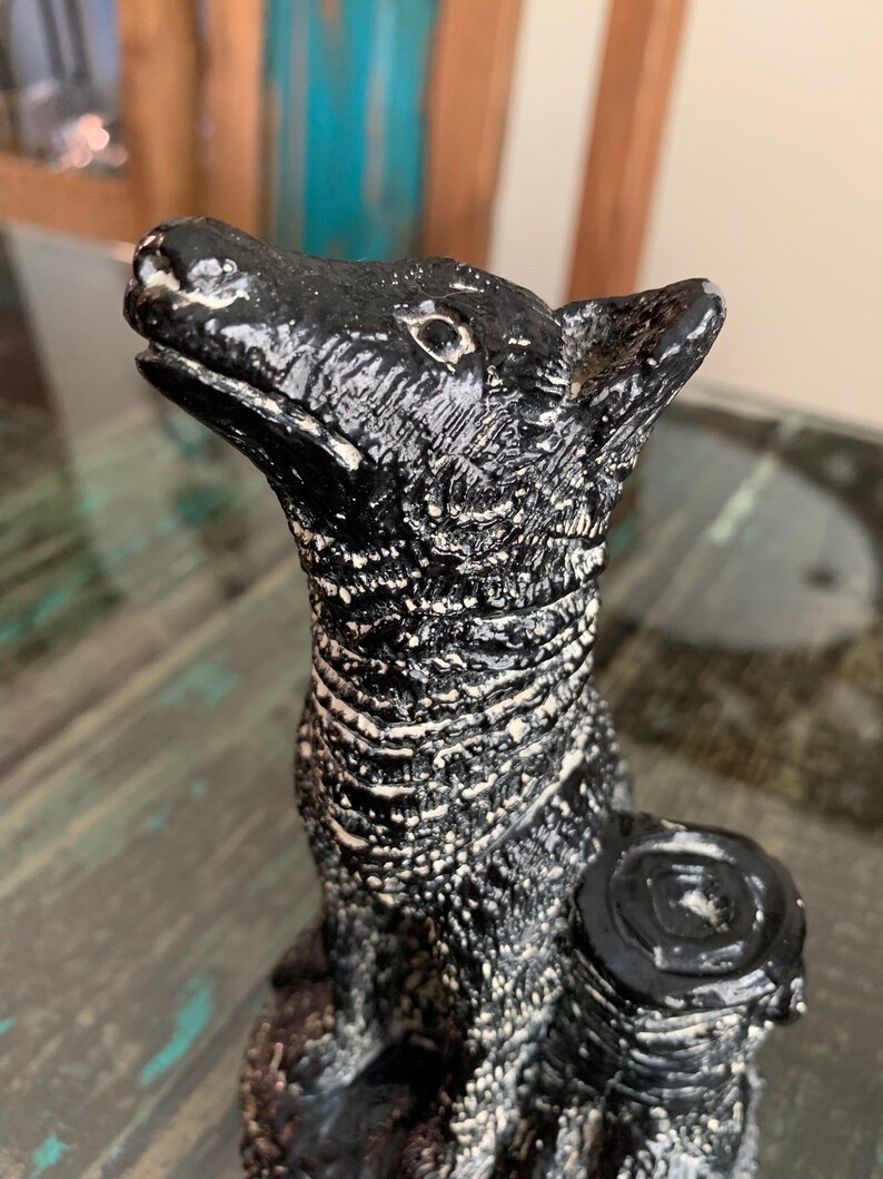 1970s Aardvark Soapstone Wolf Sculpture/carved Soapstone Etsy