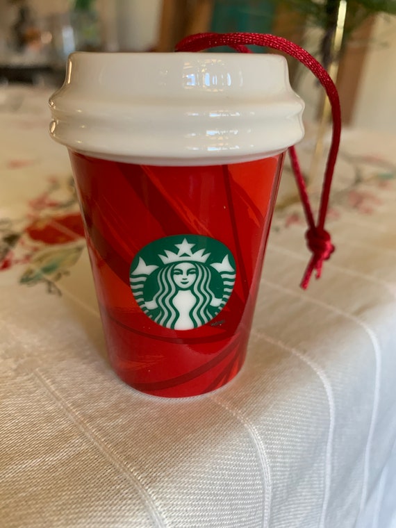 Starbucks miniature Holiday 2014 Christmas To Go Cup Ornament