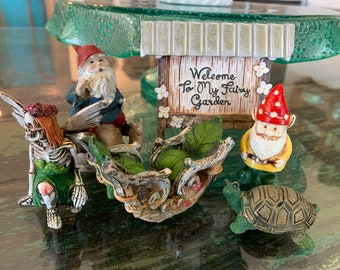 Collection of Fairy Garden and Gnome Decor