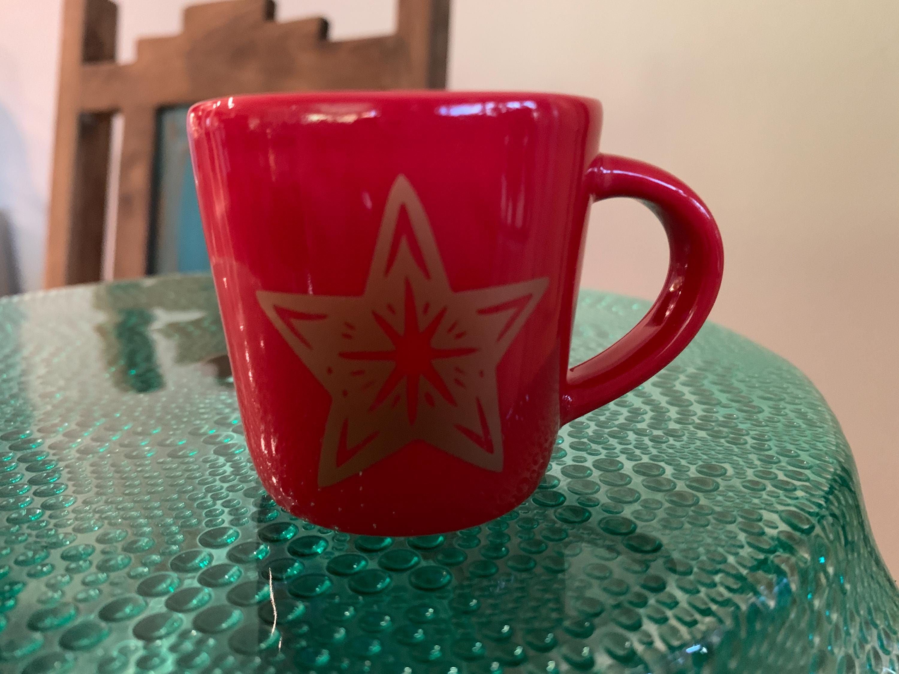Starbucks 2018 Espresso Cup Red Gold Star 3 Oz - Etsy Israel