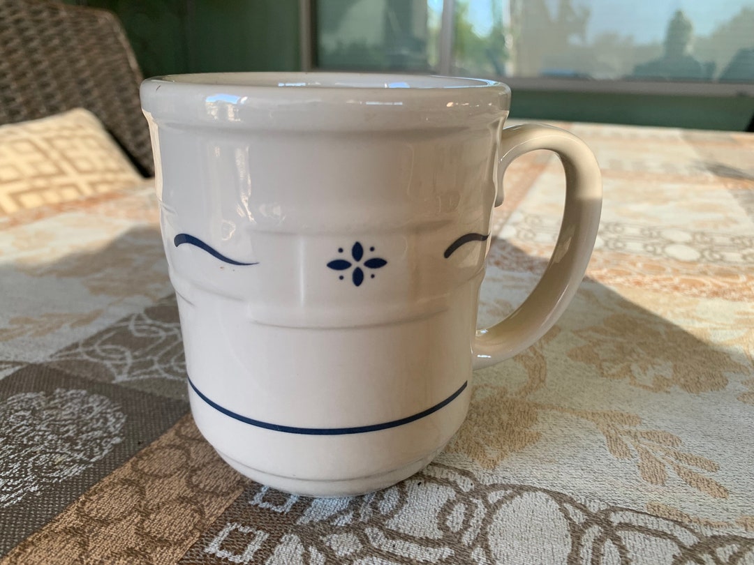 Longaberger Mug/ Mug Woven Traditions Classic Blue by LONGABERGER Etsy