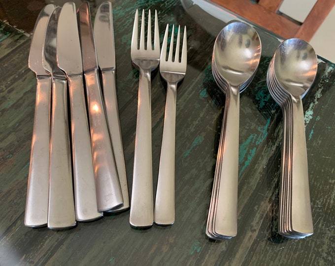 Ginkgo Helmick Welch Merit Satin Spoons & Forks 18/10/EACH SOLD