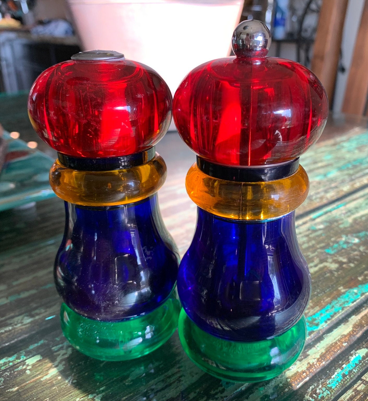 olde thompson acrylic salt and pepper shakers