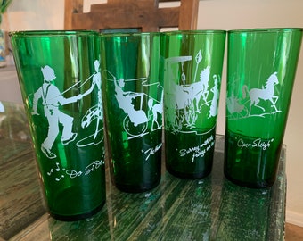 MCM Anchor Hocking Gay Nineties Bar Glasses/Each Sold Seperately