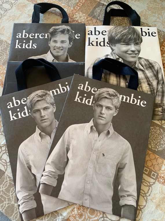 Abercrombie Fitch Retail Vintage Paper Shopping Bags Etsy