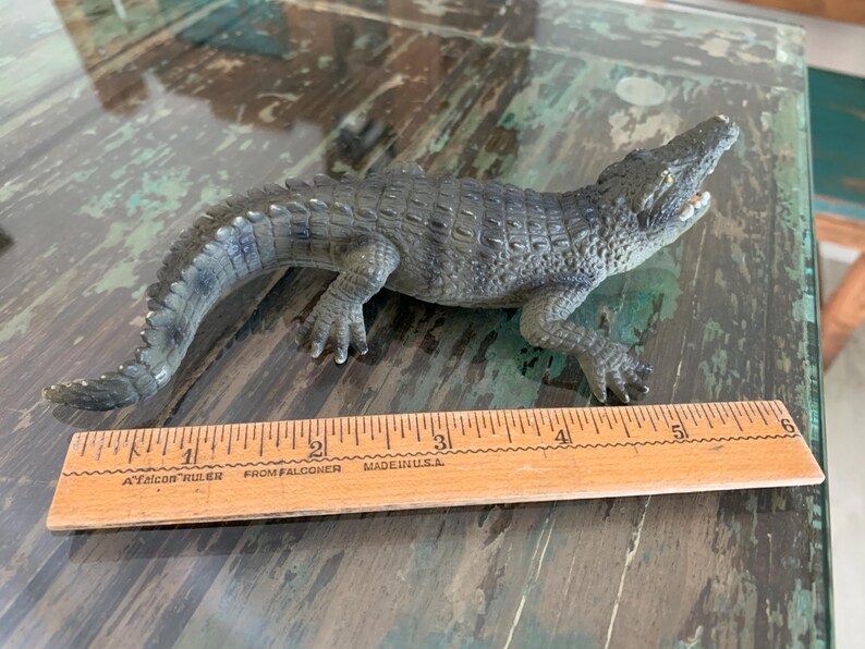 Alligator Ruler Schleich Alligator Figurine 73527 – Realistic Wildlife Toy – Vintage ...