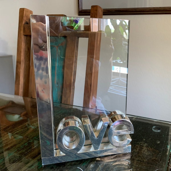 Frameless Glass Picture Frame Etsy