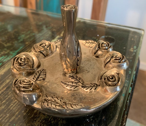 Godinger Silver Plate Ring Holder vintage Godinger Silver Art Co