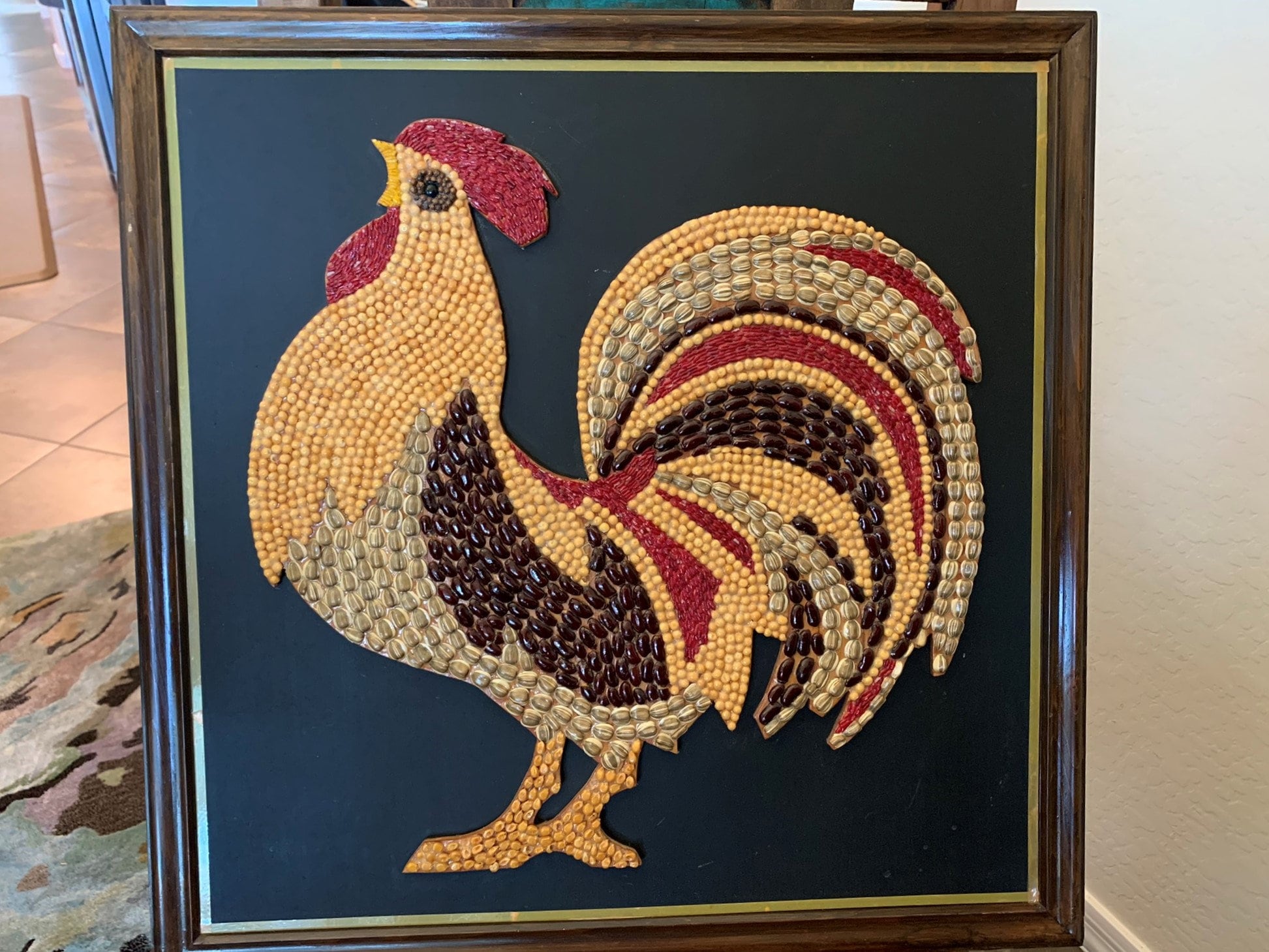 Mosaico de semillas Gallo Arte popular Imagen / Gallo hecho a - Etsy España Mosaico de semillas Gallo Arte popular Imagen / Gallo hecho a - Etsy España