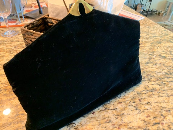 Black Velvet Garay Clutch/Evening purse - image 6