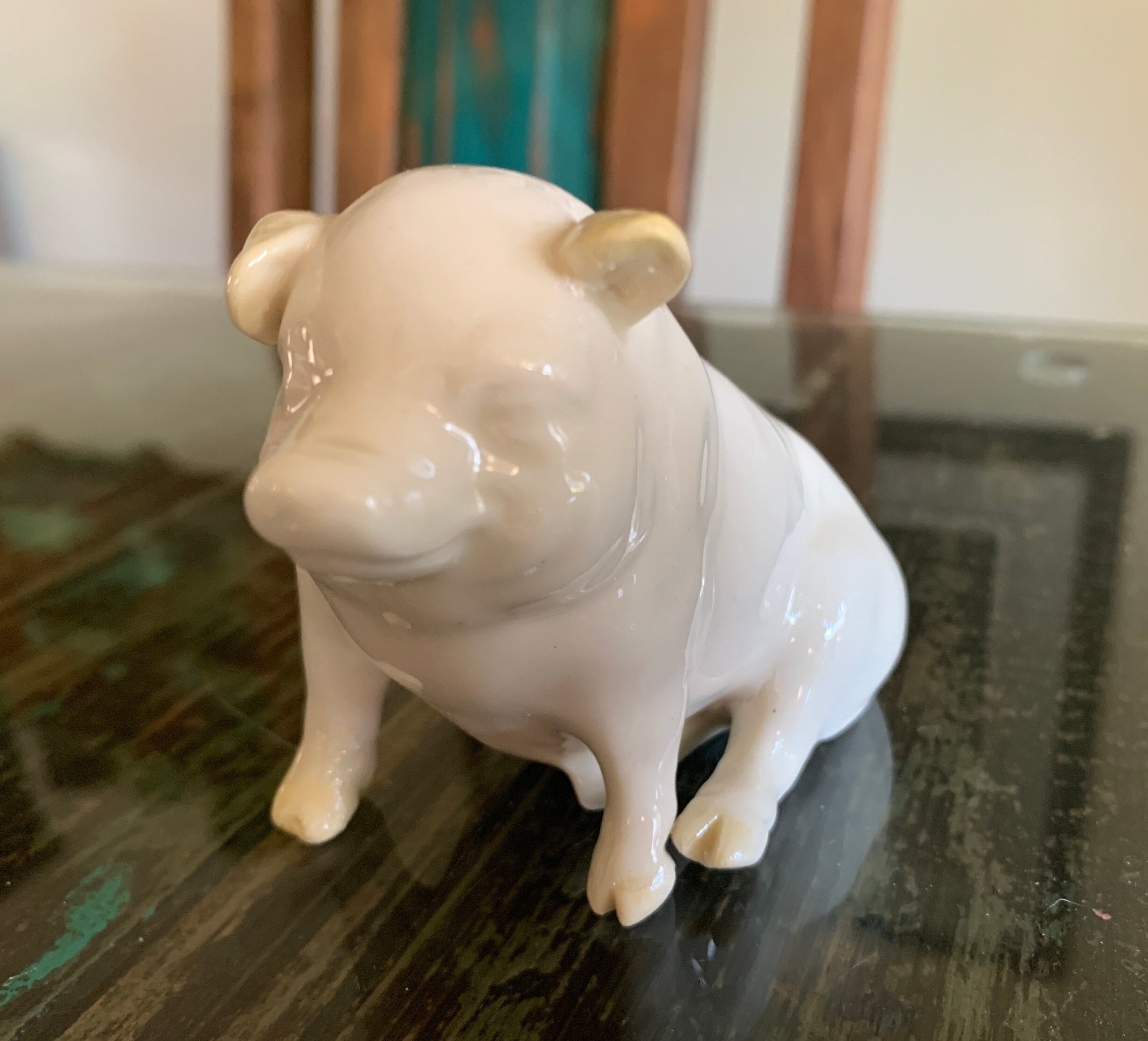 belleek ベリーク 豚の置物 ペア Belleek Pig - Etsy
