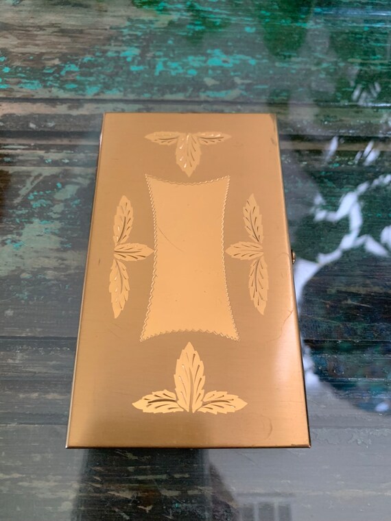 Wadsworth Brass/ Gold Cigarette Case/Wadsworth Cig