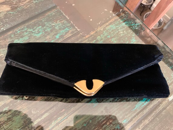 Black Velvet Garay Clutch/Evening purse - image 1