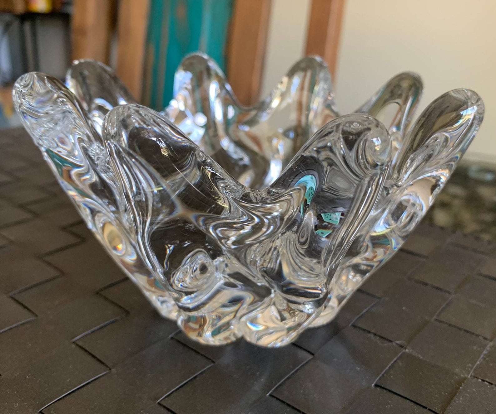 french vintage antique daum ボウル Vintage DAUM Nancy France Art Glass Flower Dish Bowl. For