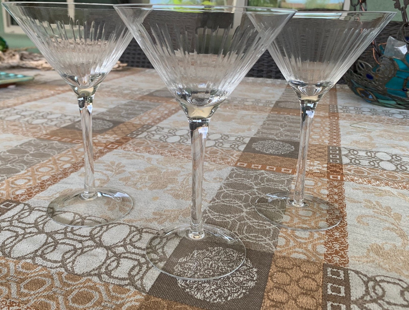 Mikasa Etched Martini Glasses Set Of 4 for Sale in Tacoma, WA - OfferUp