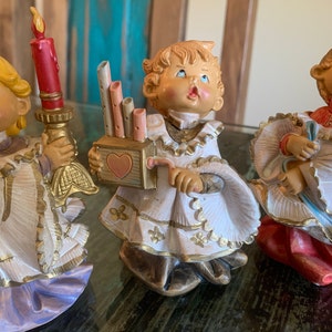 Set of Fontanini Simonetti Choir/Altar Boy Figurines – Vintage 1987, Italian Religious Decor Three fontanini Simonetti Choir/Altar Boys