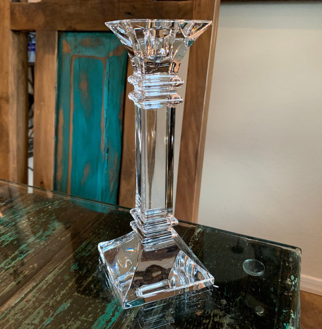 Beautiful Marquis by Waterford Crystal Candlestick/ Treviso Etsy
