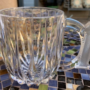 Mikasa of Germany Large Crystal Number 1 Drinking Mug, Vintage