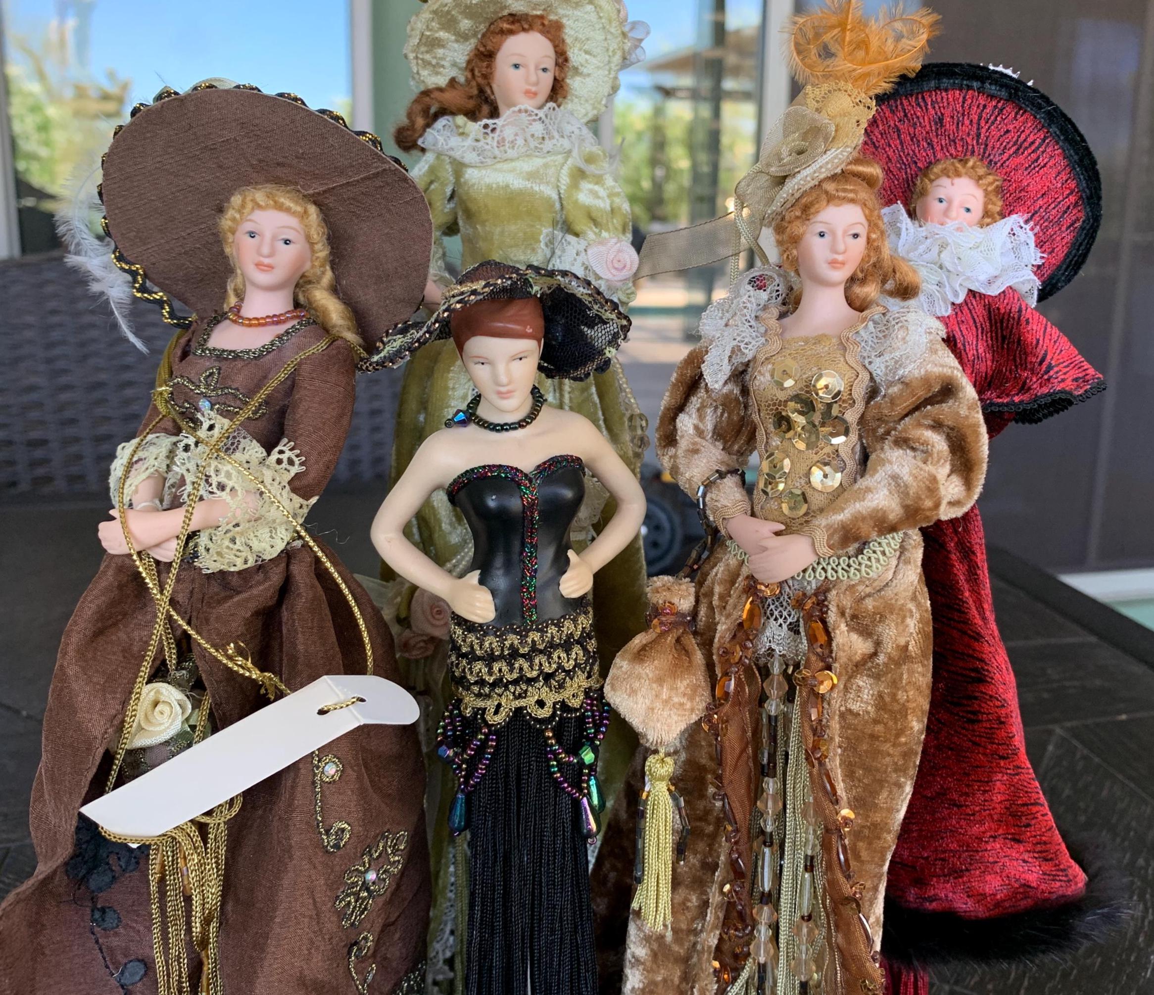 Selection of Popular Creations Victorian Tassel Dolls/your Choice