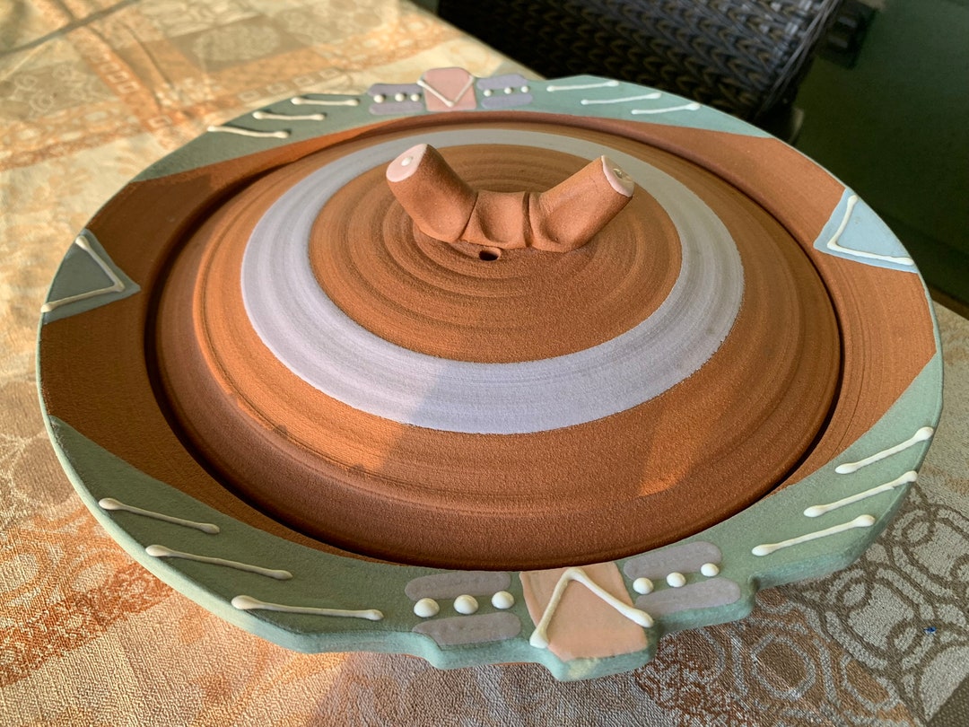 Ceramic Covered Pie Dish/pottery Pie Plate With Lid Etsy