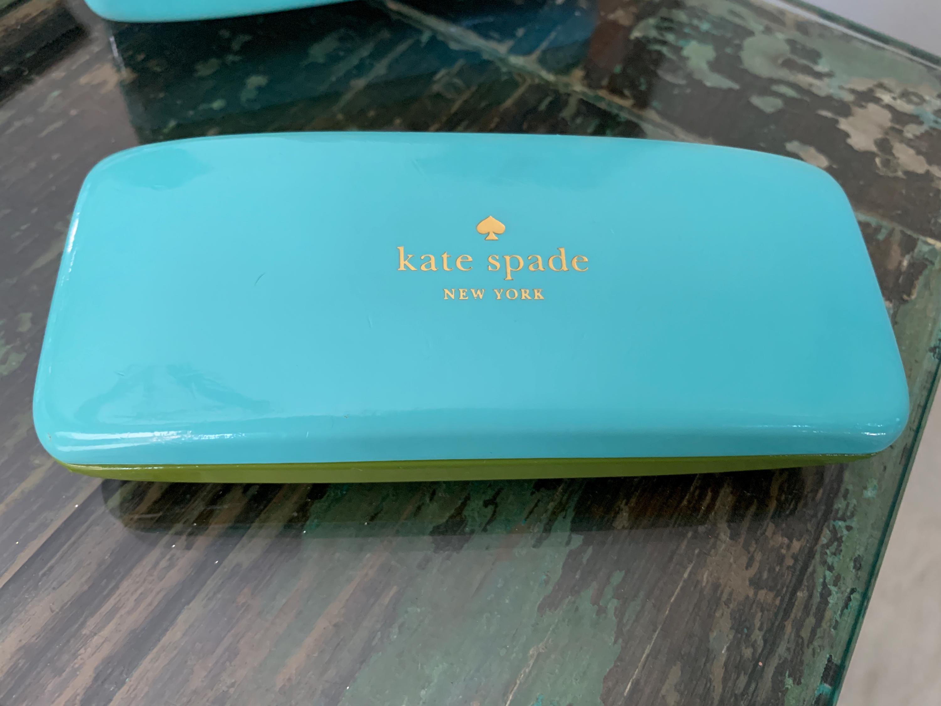 kate spade Green Hard Eyewear Case with Logo kate spade new york Green Eyeglass Cases & Storage for sale  main image 2