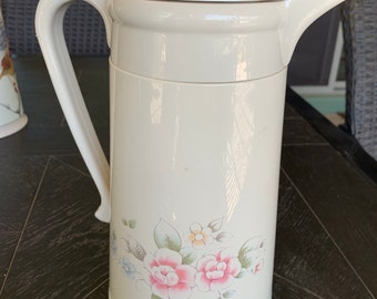 Vintage 1984 Thermos Renate Swirl Insulated 32 oz. Thermal Pitcher