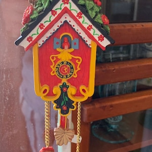 Resin Coocoo Clock Christmas Hanging Ornament/House of Lloyd Ornament